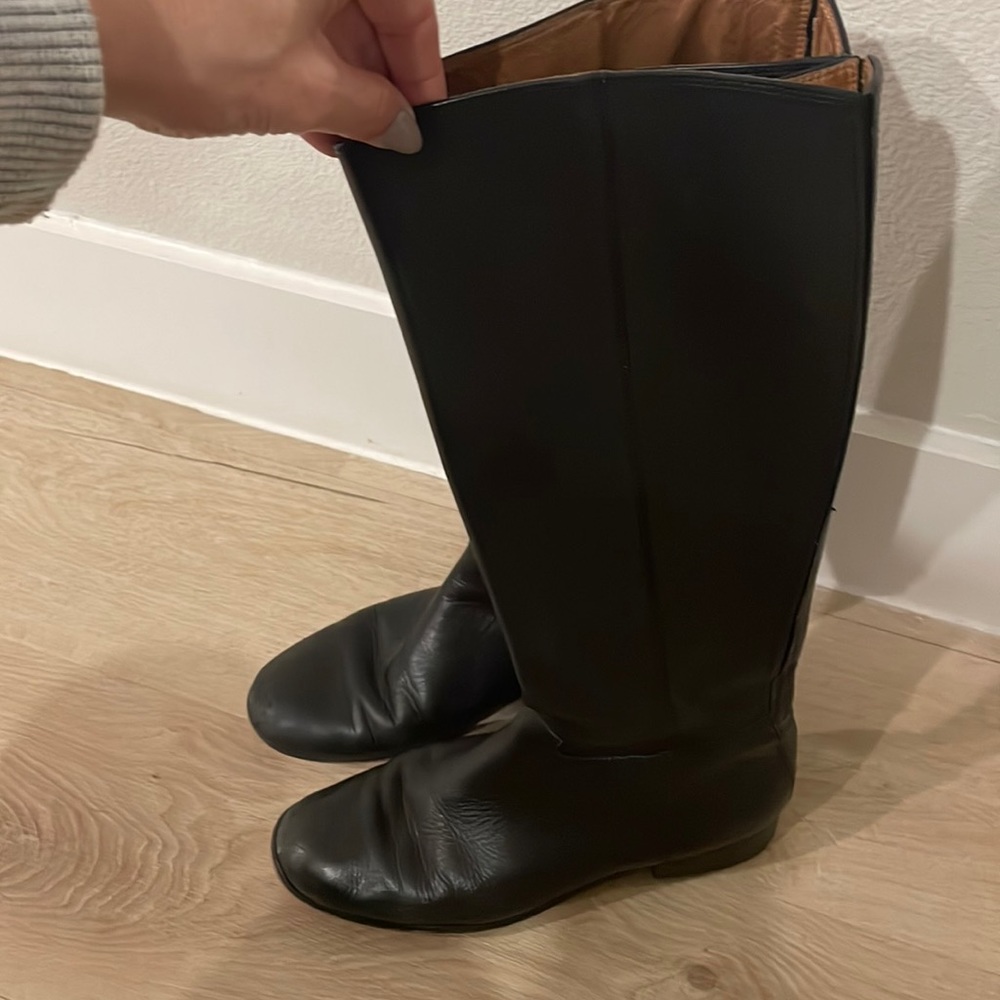 Corso como black leather boots